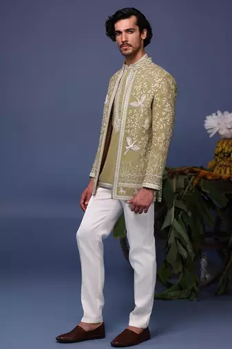 Farukh mehndi jodhpuri set