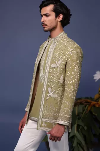 Farukh mehndi jodhpuri set