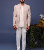 Shehzad beige jodhpuri set