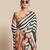 Black bright moss printed saree