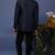 Kush navy blue jodhpuri set