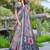 Grey linen cotton saree