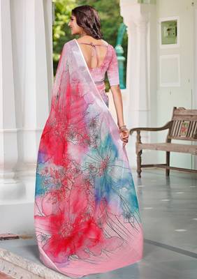 Multy linen cotton saree 2
