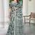 Green linen cotton saree