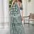 Green linen cotton saree