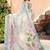Off white linen cotton saree
