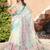 Off white linen cotton saree