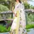 Yellow linen cotton saree