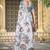 Cream linen cotton saree