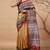 Mustard tissue digital printed fancy saree