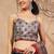 Mustard tissue digital printed fancy saree
