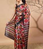 Multy tissue digital printed fancy saree