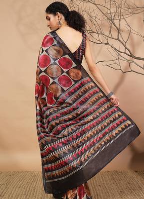 Multy tissue digital printed fancy saree 2