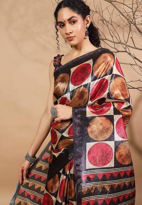 Multy tissue digital printed fancy saree 3