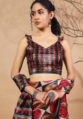Multy tissue digital printed fancy saree 5
