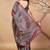 Pink tissue digital printed fancy saree