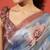 Blue tissue digital printed fancy saree