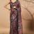 Maroon tissue digital printed fancy saree