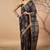 Purple tissue digital printed fancy saree