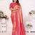 Heavy zari woven red banarasi silk blend saree