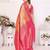 Heavy zari woven red banarasi silk blend saree
