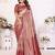 Heavy zari woven maroon banarasi silk blend saree