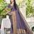Lavender assam silk blend zari woven saree