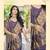 Lavender assam silk blend zari woven saree