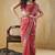 Pink tissue ready to wear saree
