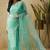 Sea green tissue ready to wear saree