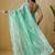 Sea green tissue ready to wear saree