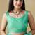 Sea green tissue ready to wear saree