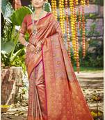 Pink dharmavaram heavy woven saree