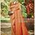 Orange dharmavaram heavy woven saree