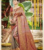 Multi dharmavaram heavy woven saree