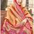 Orange kanjivaram silk blend saree