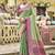 Green kanjivaram silk blend saree
