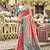 Pink kanjivaram silk blend saree