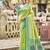 Green kanjivaram silk blend saree