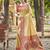 Yellow kanjivaram silk blend saree