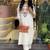 Off White Embroidered Cotton Flex Kurta and Pant Set