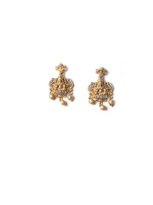Gorgeous ad stone laxmi necklace set  4
