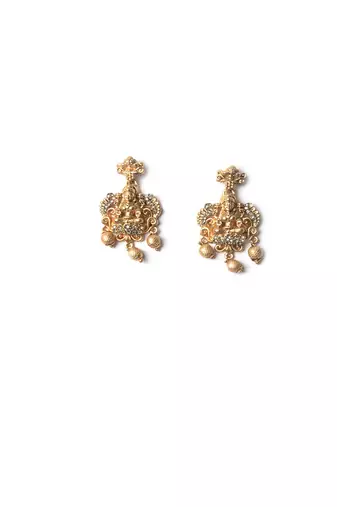 Gorgeous ad stone laxmi necklace set 