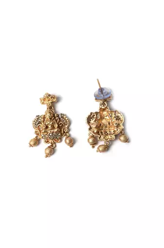 Gorgeous ad stone laxmi necklace set 