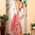 Off white linen cotton printed saree