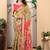 Mustard linen cotton printed saree