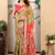 Mustard linen cotton printed saree