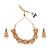 Gold plated multicolor kemp necklace set
