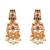 Gold plated multicolor kemp necklace set