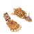 Gold plated multicolor kemp necklace set